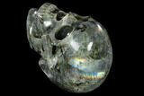 Realistic, Polished Labradorite Skull #116334-5